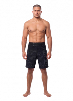 PitBull Trainings-Grappling-Shorts HEX CAMO HILLTOP black